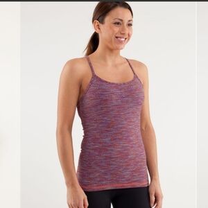 Lululemon Power Y Tank. Wee Are From Space Black March Multi. Size 6.